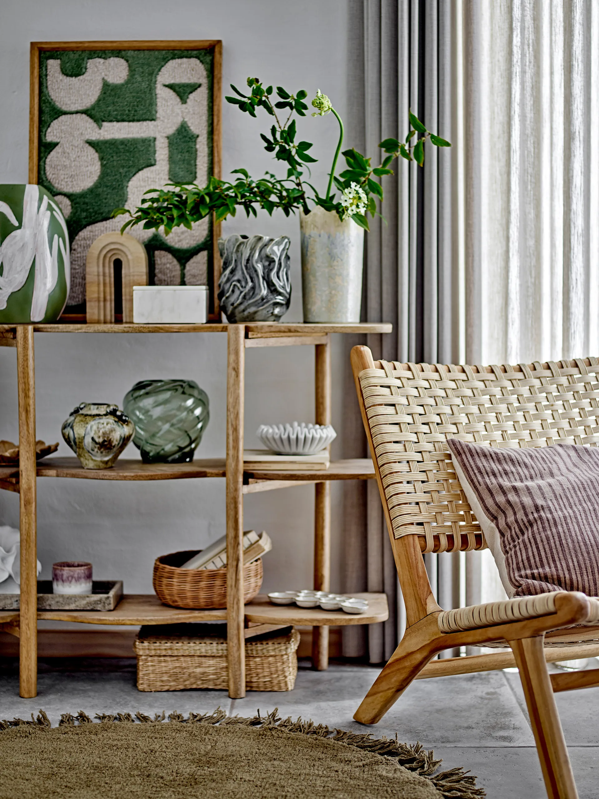 Longton Wanddekoration 45x65 cm, Green Bloomingville