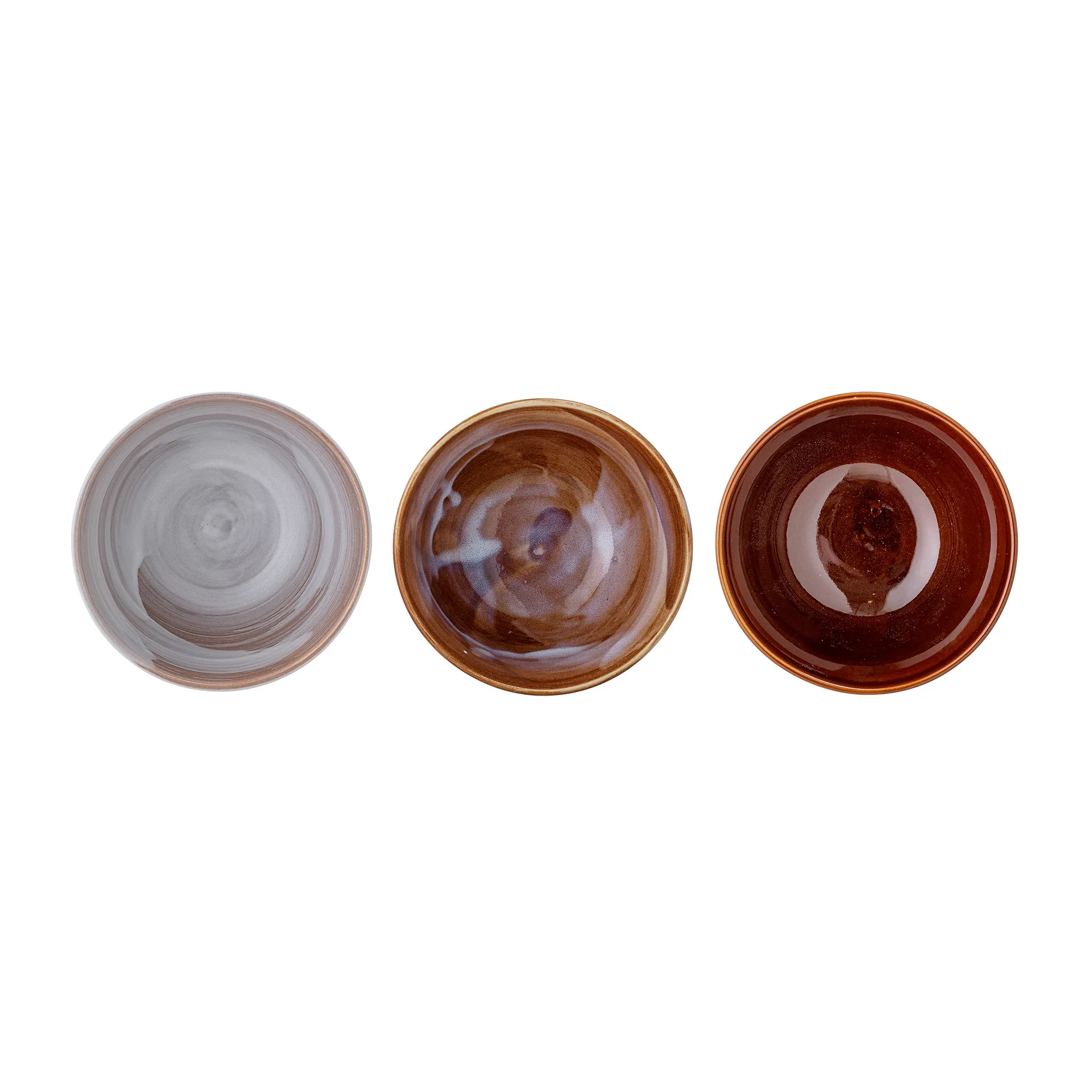 Lotus Schale Ø13,5cm 3 Teile, Braun Bloomingville