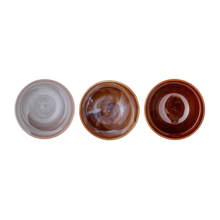 Lotus Schale Ø13,5cm 3 Teile, Braun Bloomingville