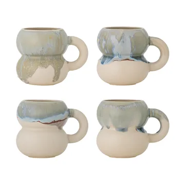 Luna Tasse 4-teilig - Blau - Bloomingville