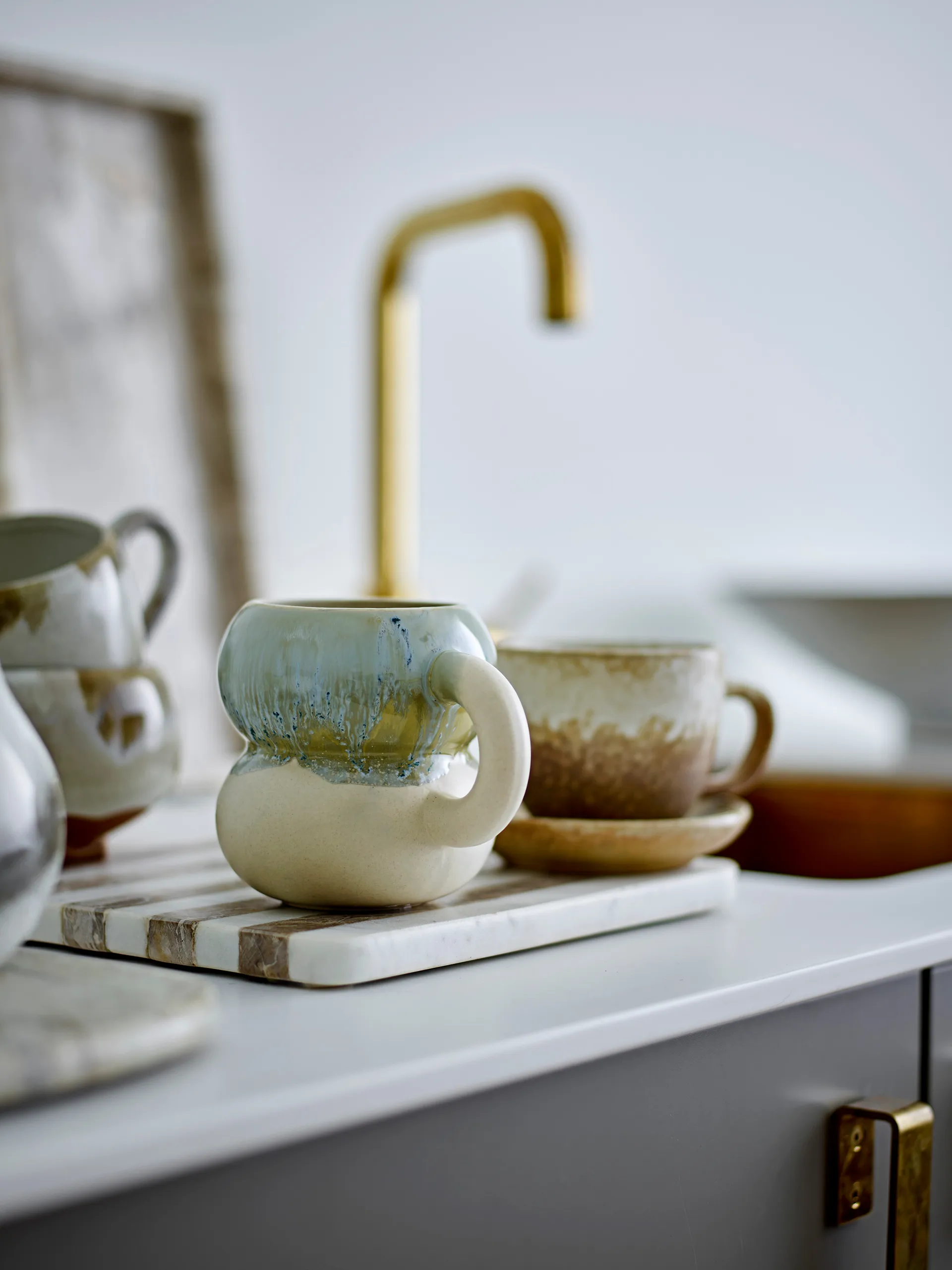 Luna Tasse 4-teilig, Blau Bloomingville