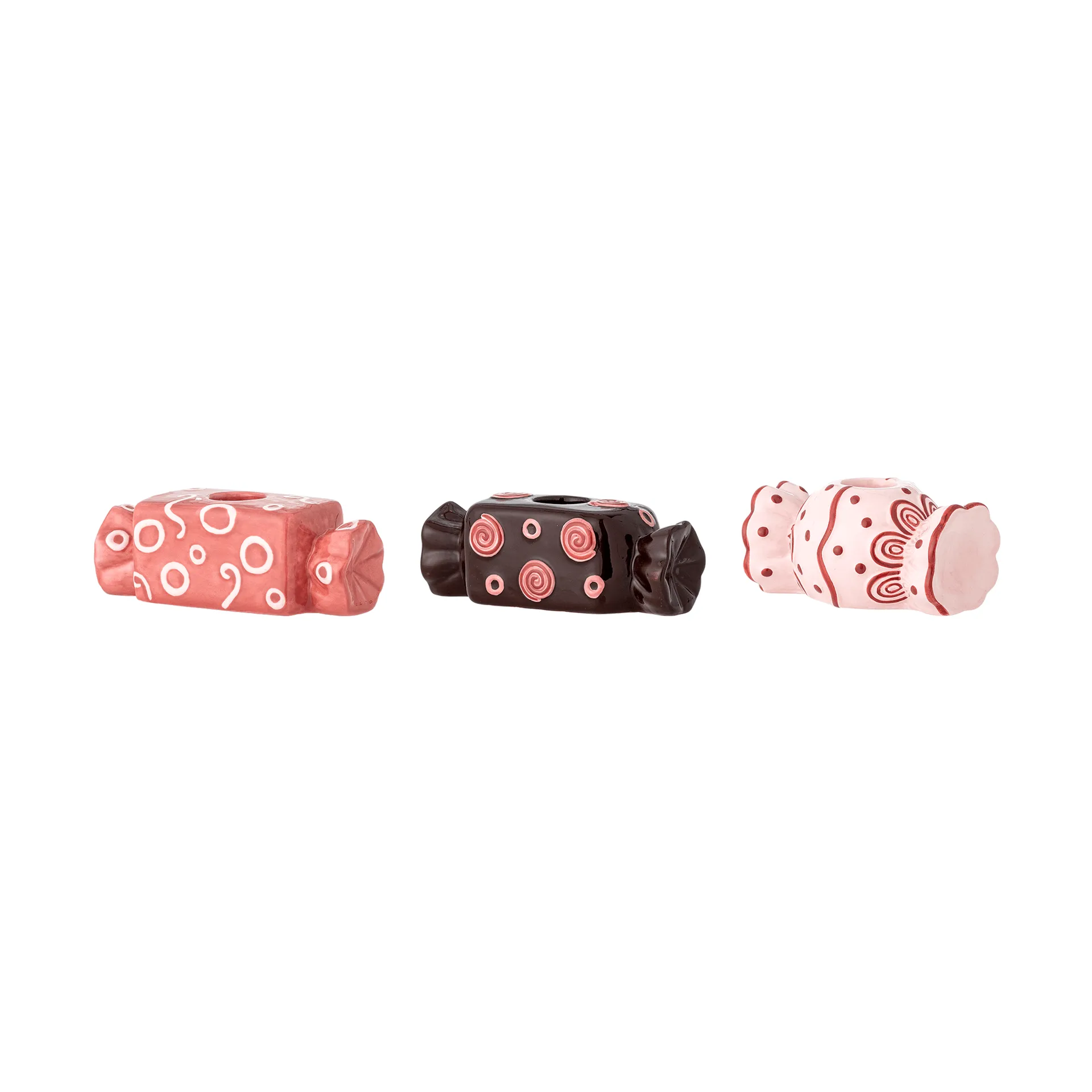 Maiano Kerzenhalter, Rose, 3-teilig, 12 cm Bloomingville