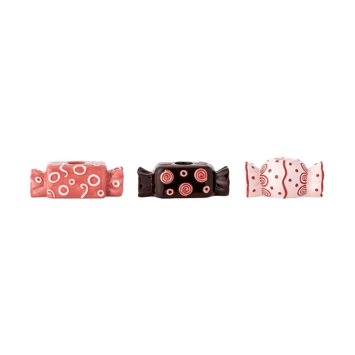 Maiano ljusstake - Rose, 3-teilig, 12 cm - Bloomingville