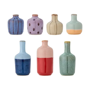 Maien Vase - Mehrfarbiges Steingut, 7-teilig - Bloomingville