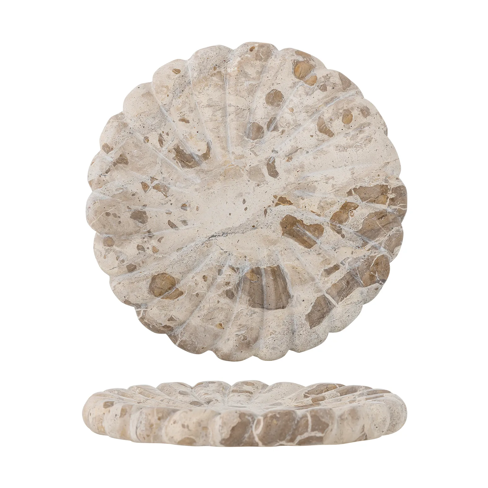 Marlie Tablett Marmor Ø22,5 cm, Natur Bloomingville