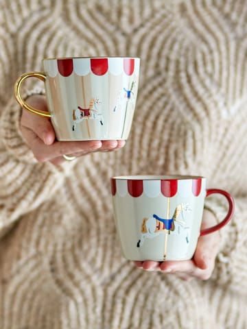 Merry-go-round Tasse 30 cl 2 Teile - Rot-weiß - Bloomingville