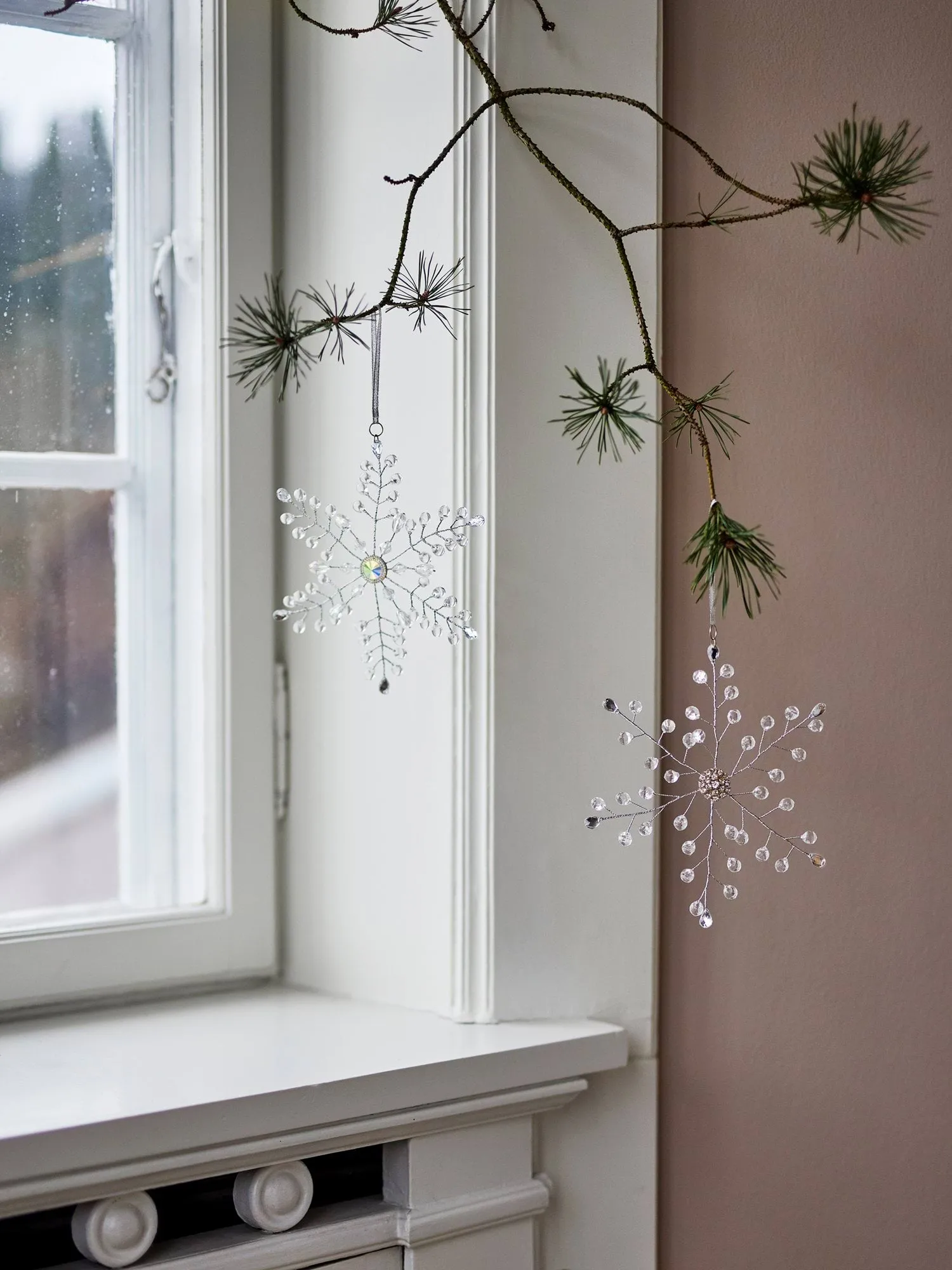 Miku Weihnachtsanhänger, Klar, 2-teilig, 17 cm Bloomingville
