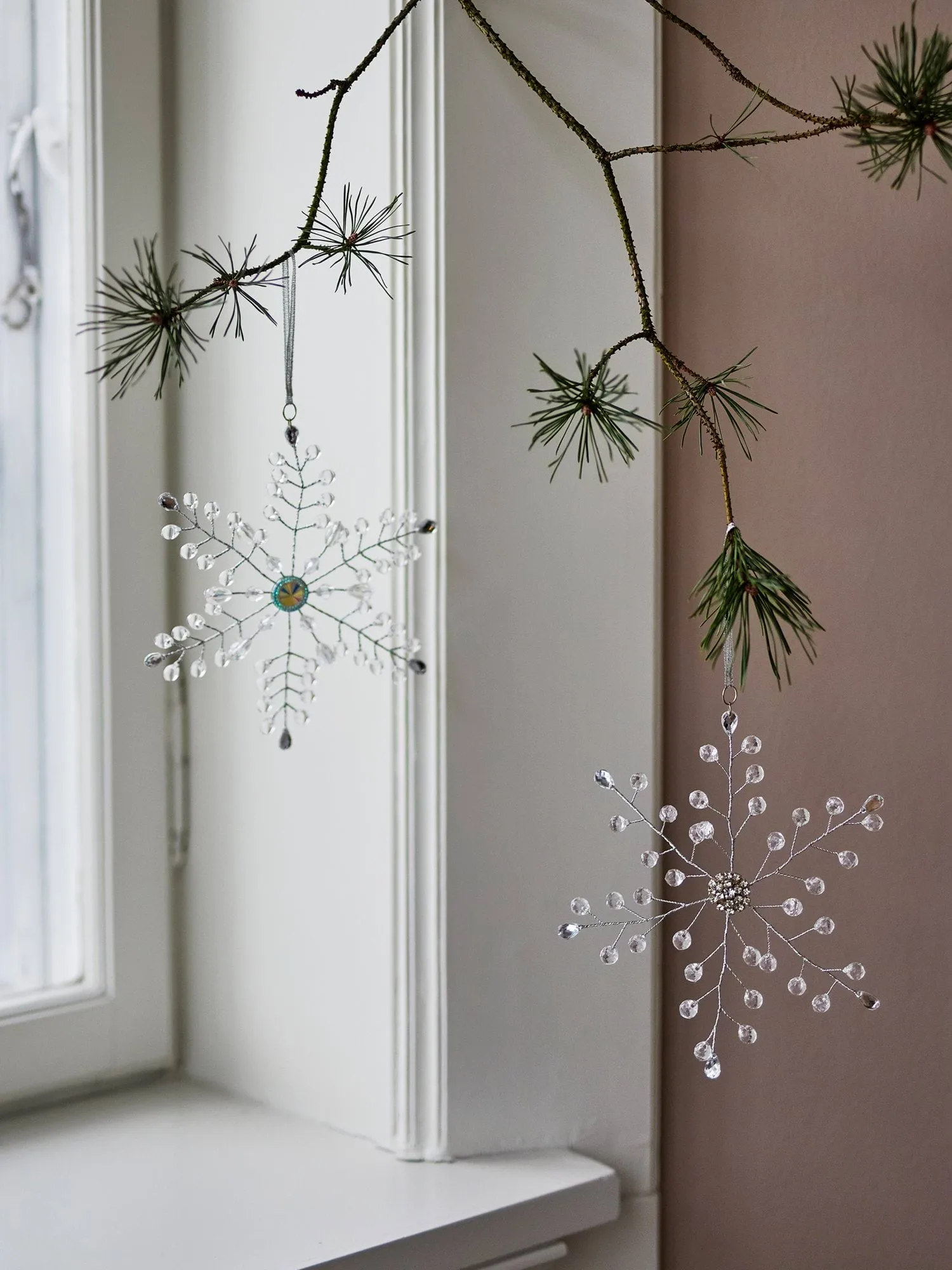 Miku Weihnachtsanhänger, Klar, 2-teilig, 17 cm Bloomingville