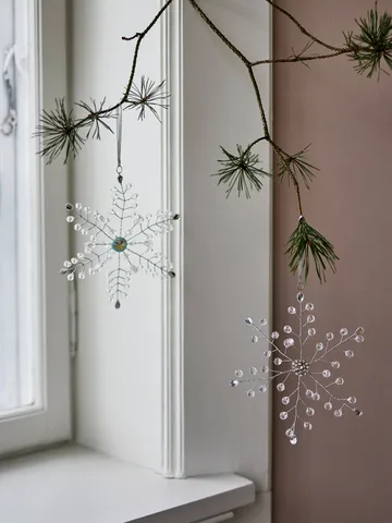 Miku Weihnachtsanhänger - Klar, 2-teilig, 17 cm - Bloomingville