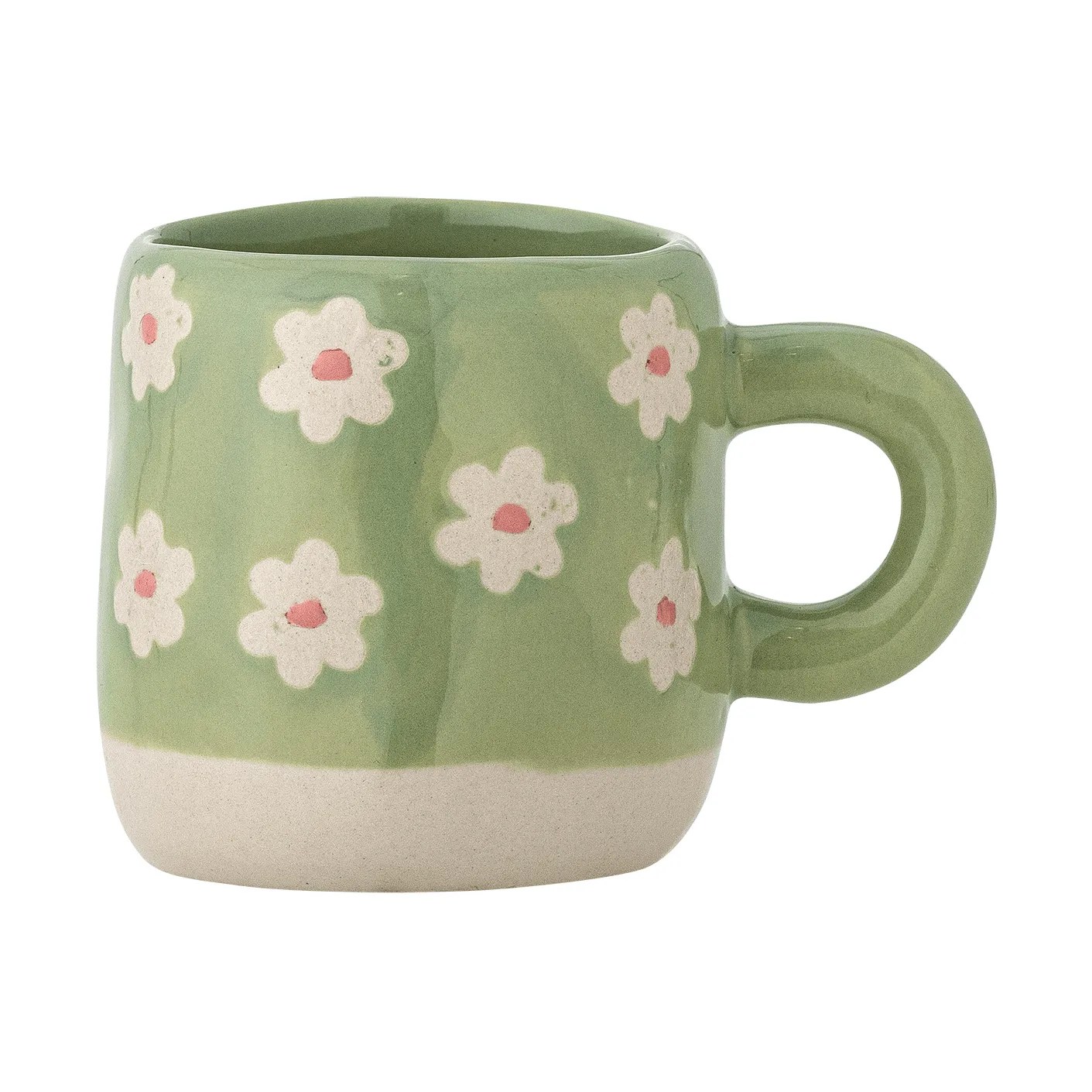 Millie Tasse 110 ml, Grün, Blumen Bloomingville