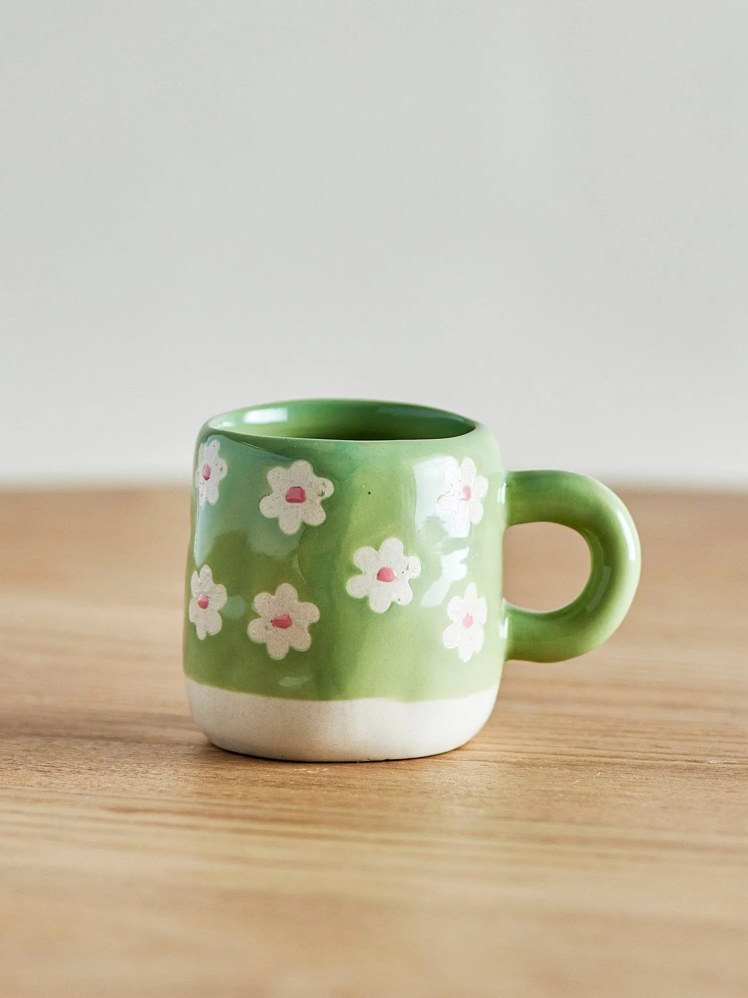 Millie Tasse 110 ml, Grün, Blumen Bloomingville