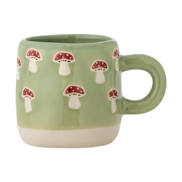 Millie Tasse 110 ml - Grün, Pilze - Bloomingville