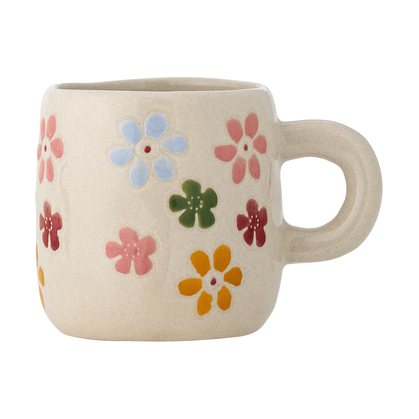 Millie Tasse 110 ml, Weiß, Blumen Bloomingville