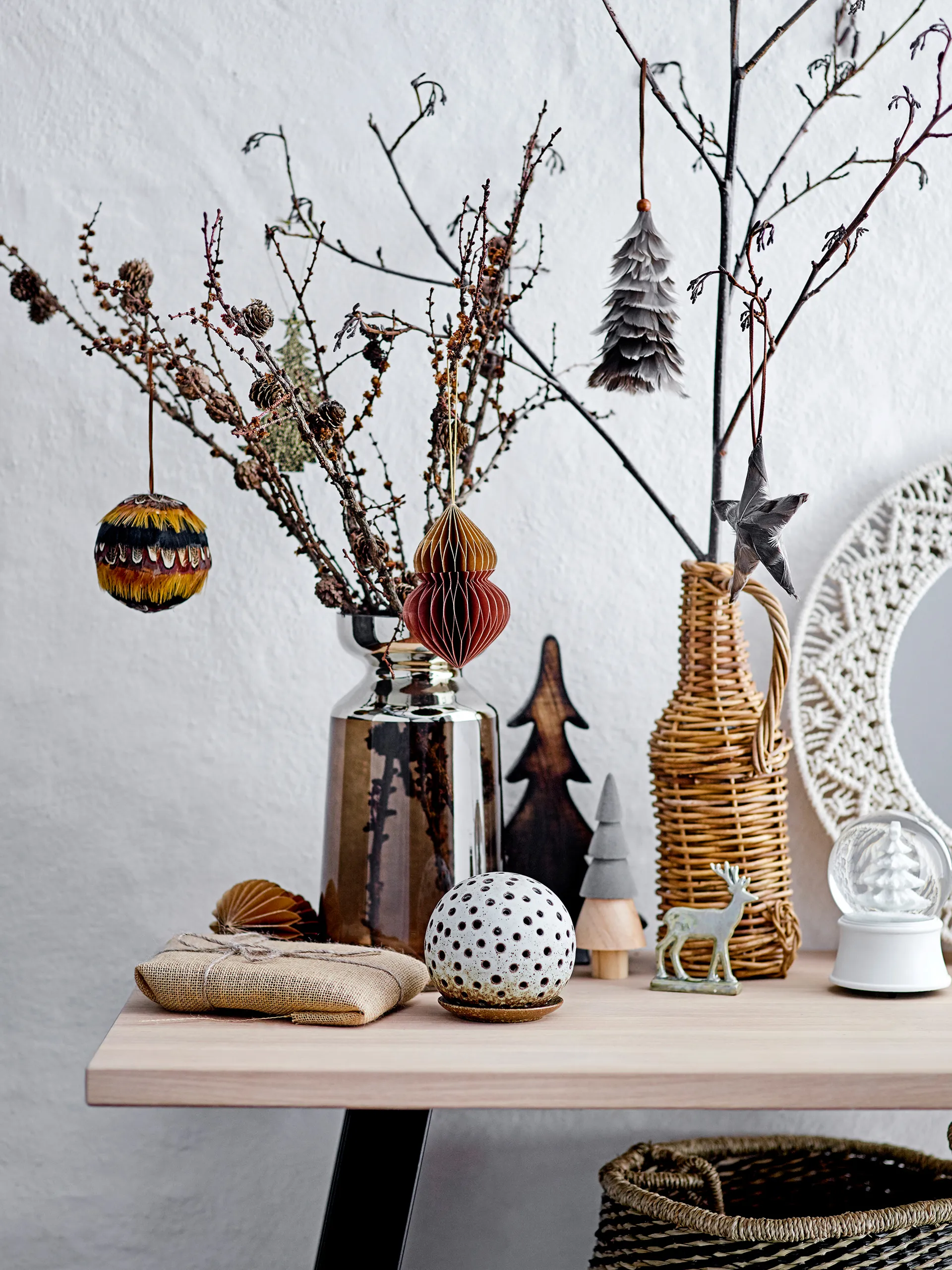 Misba Weihnachtskugel Ø9cm 4 Teile, Multi Bloomingville