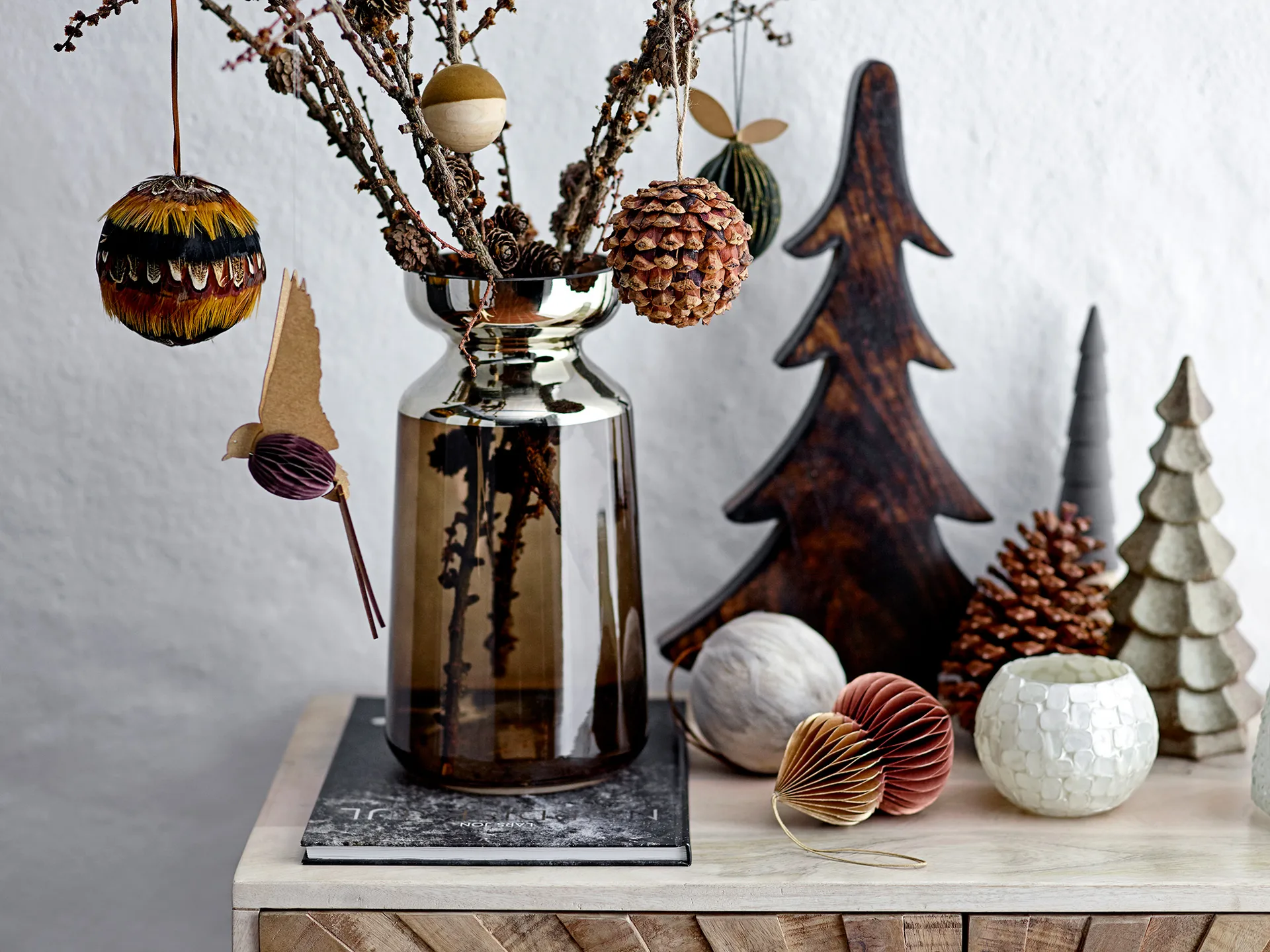 Misba Weihnachtskugel Ø9cm 4 Teile, Multi Bloomingville