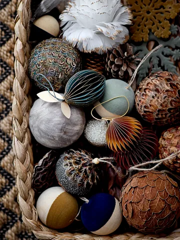 Misba Weihnachtskugel Ø9cm 4 Teile - Multi - Bloomingville