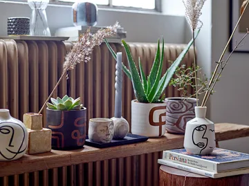 Norma Vase 15,5cm - Weiß - Bloomingville