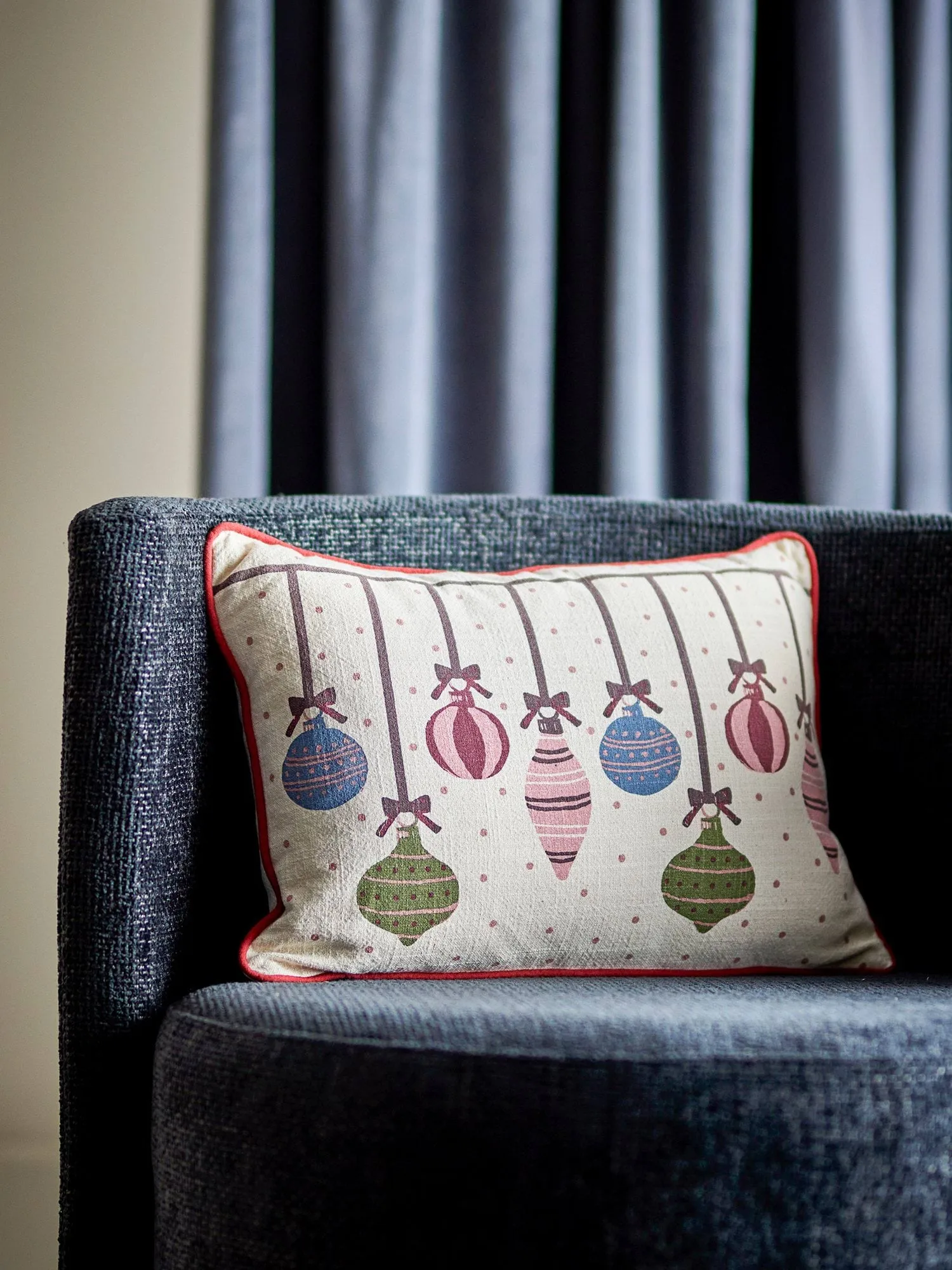 Ornamentia Kissen, Rot, 50x35 cm Bloomingville