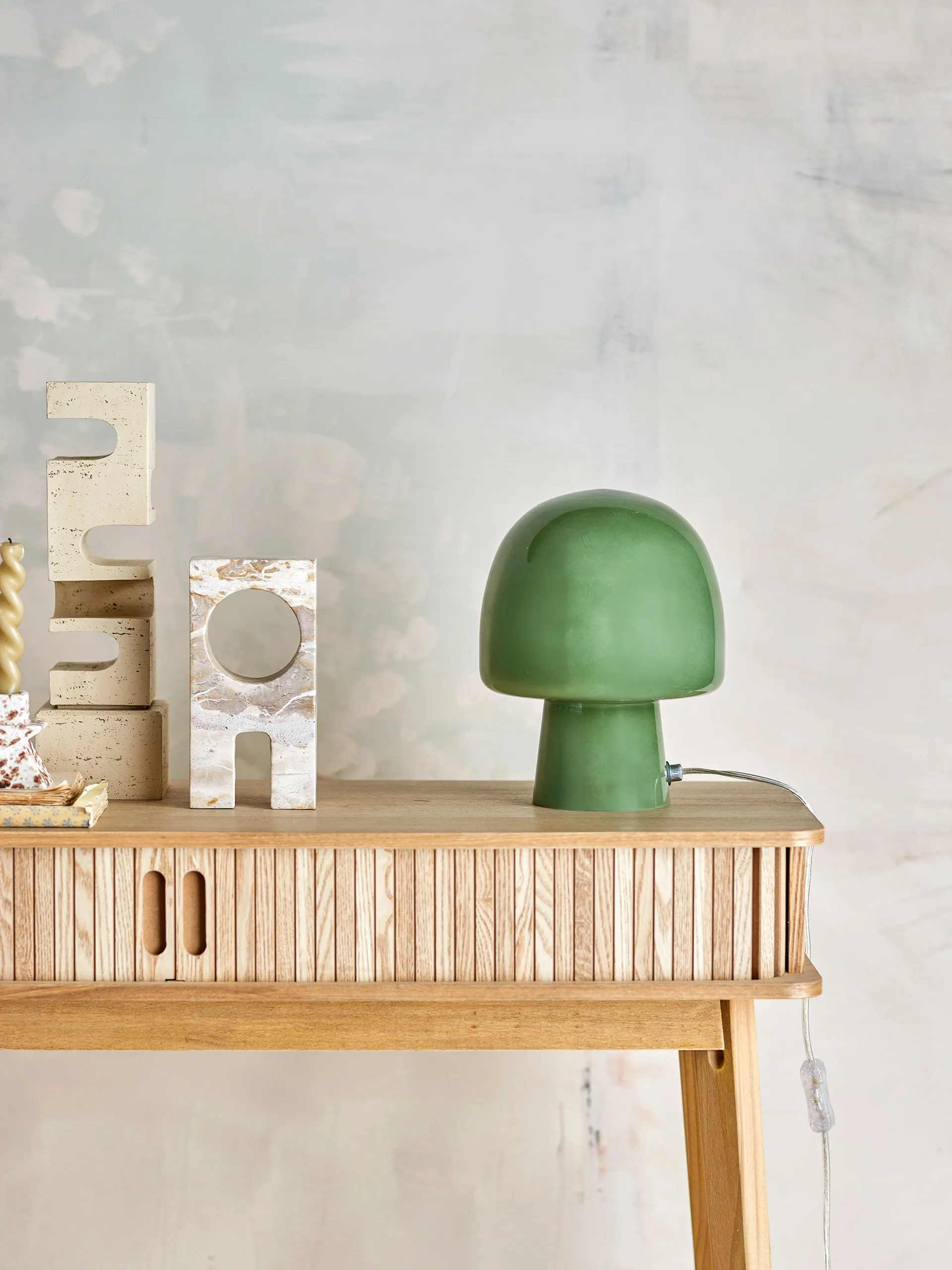 Paddy Tischleuchte Ø20x26,5 cm, Grün Bloomingville