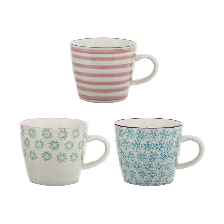 Patricia Tasse 30 cl 3 Teile Blau - Bloomingville