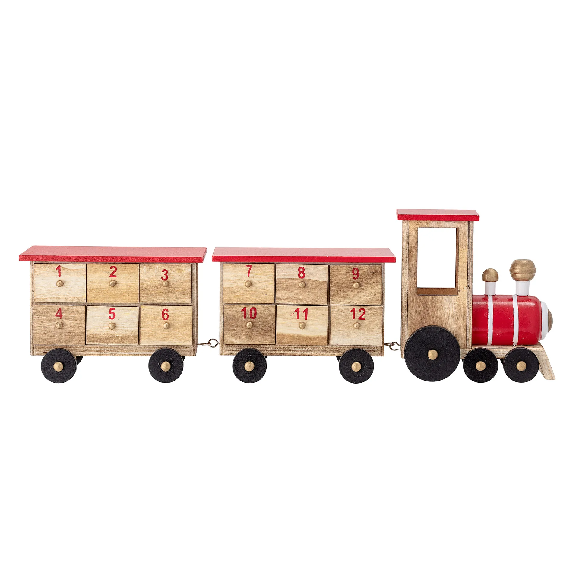 Paulownia Weihnachtskalender Zug, Multi Bloomingville