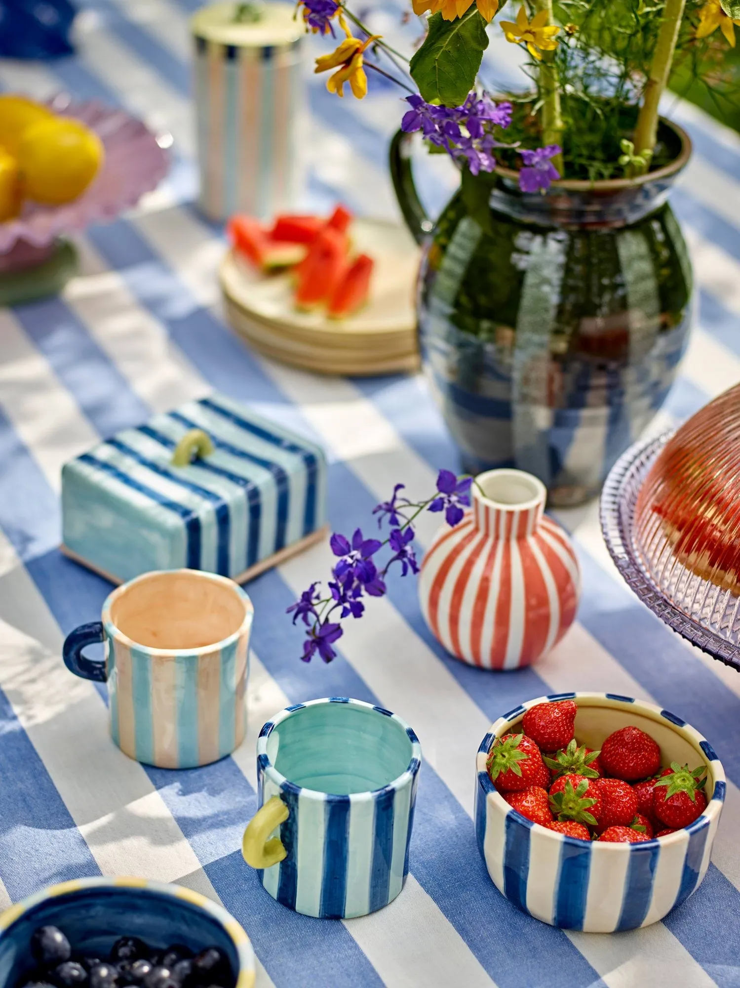 Phoenix Schale, Multi, 2-teilig Bloomingville