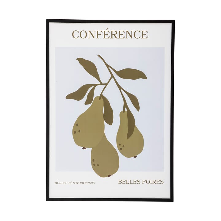 Poire Poster mit Rahmen 52x72 cm - Poire-black pine - Bloomingville