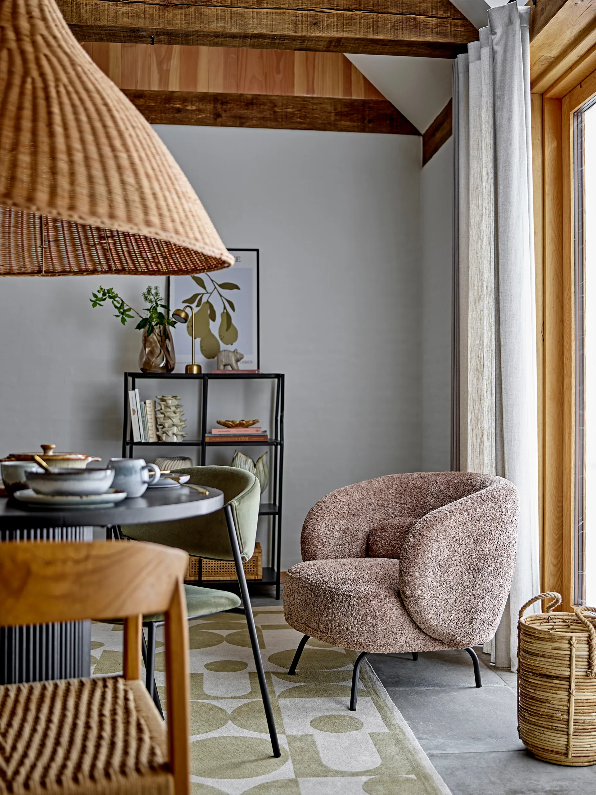 Poire Poster mit Rahmen 52x72 cm, Poire-black pine Bloomingville