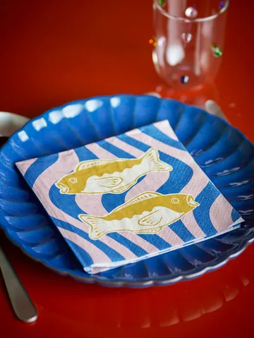 Remy Papierserviette 20-teilig - Blau - Bloomingville