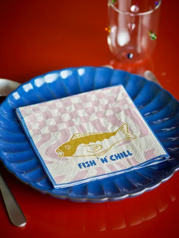 Remy Papierserviette 20-teilig - Blau - Bloomingville