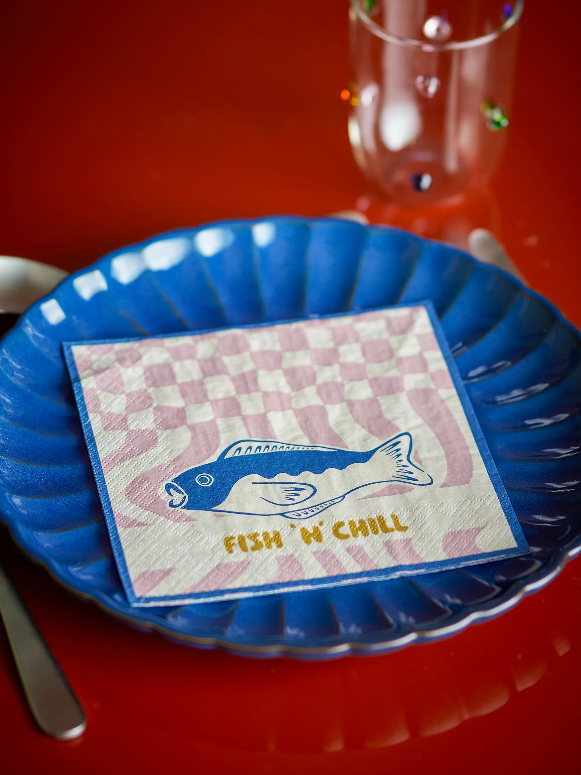 Remy Papierserviette 20-teilig, Blau Bloomingville