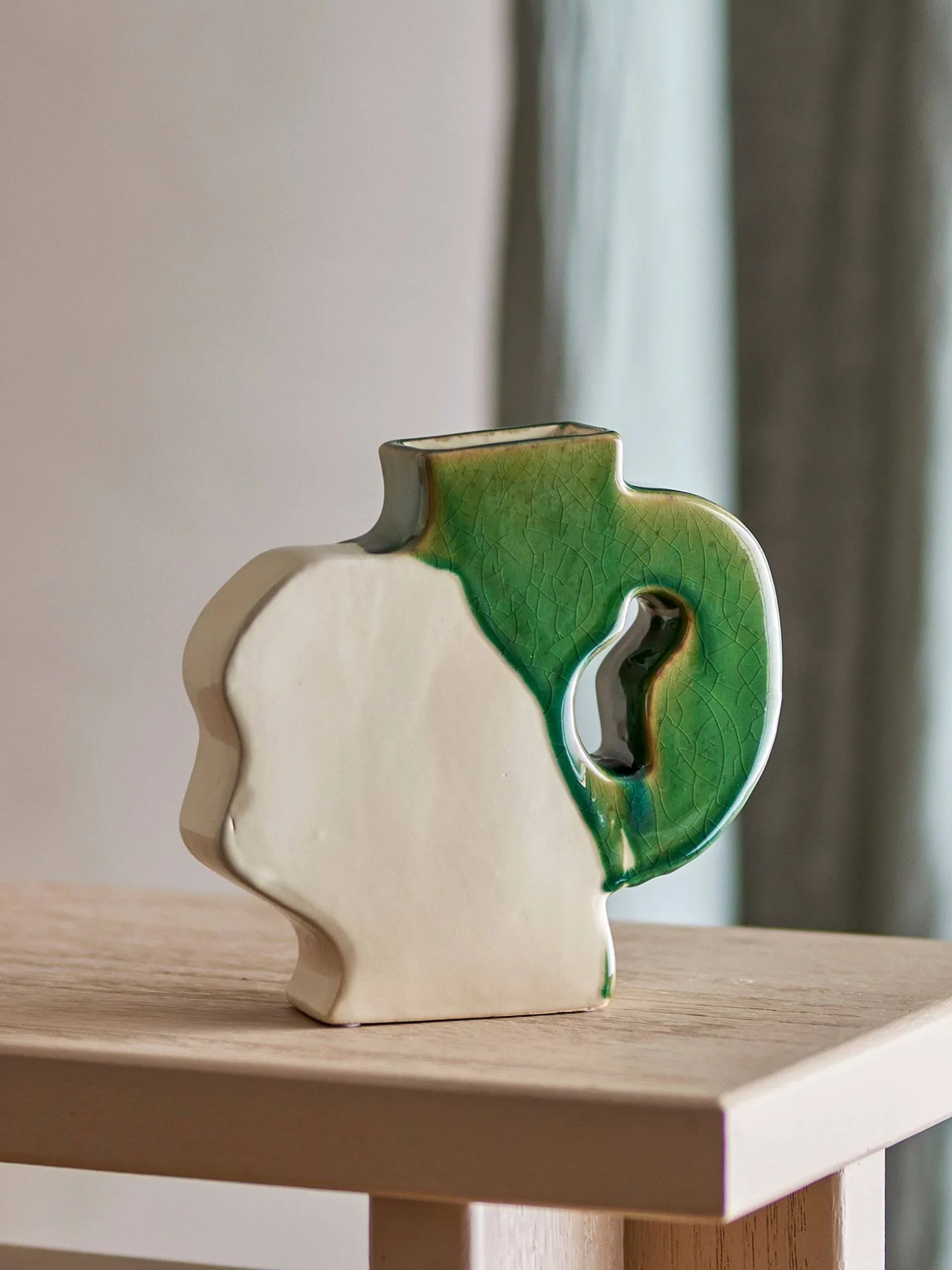 River Vase, Grün, 20,5x20 cm Bloomingville