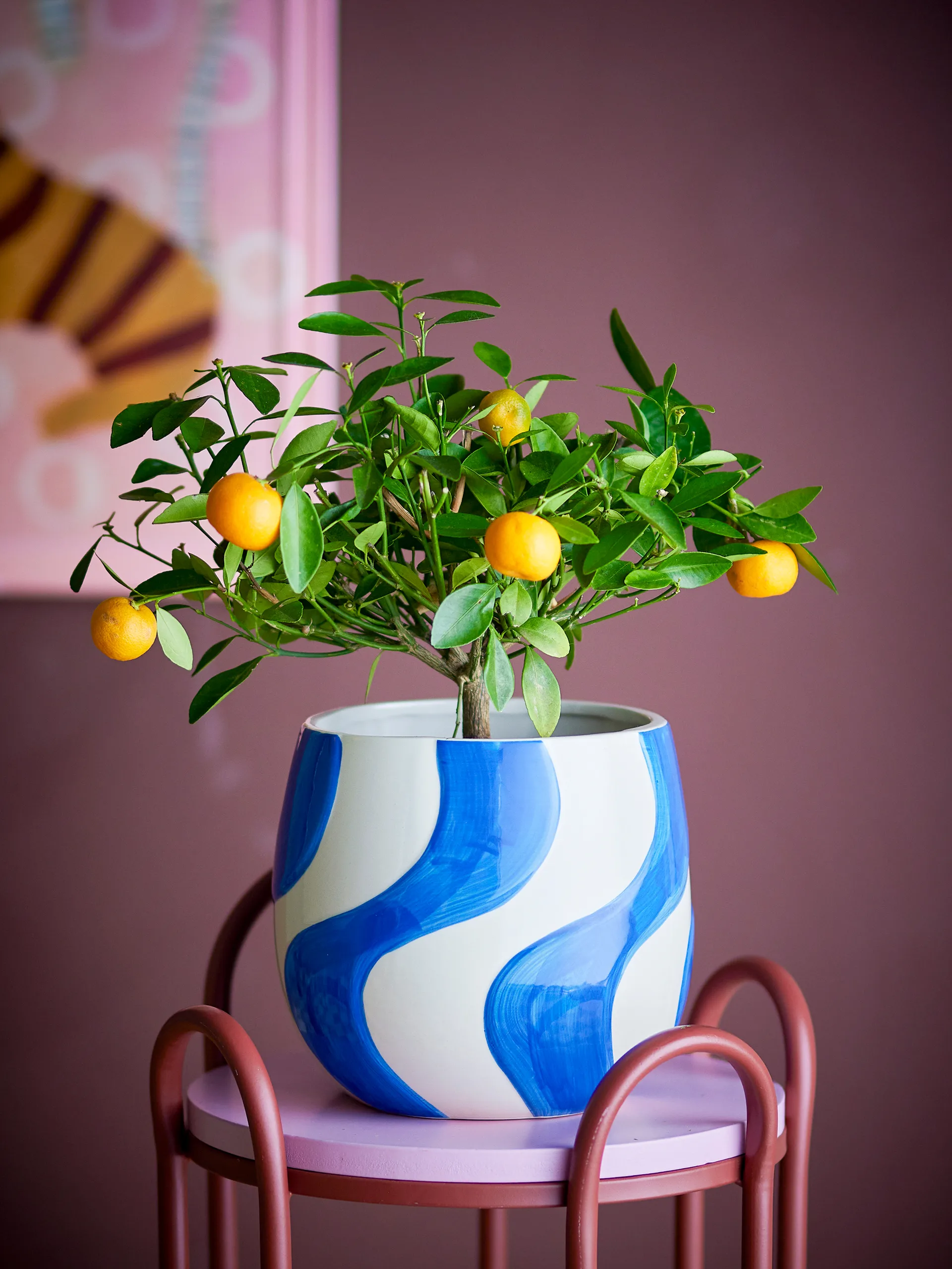 Romy Blumentopf Ø20,5 cm, Blau Bloomingville