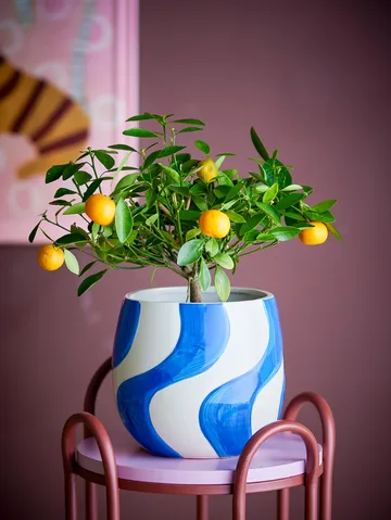 Romy Blumentopf Ø20,5 cm - Blau - Bloomingville