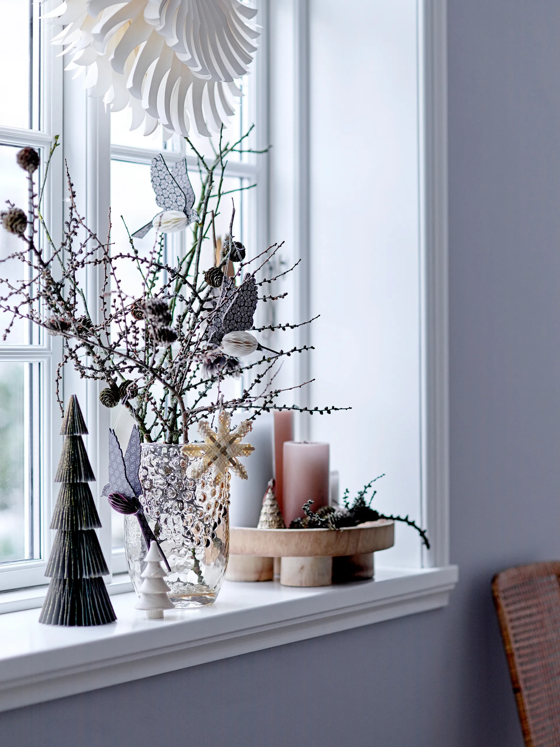 Sagalin Bird Ornament Weihnachtsanhänger, Brown Bloomingville