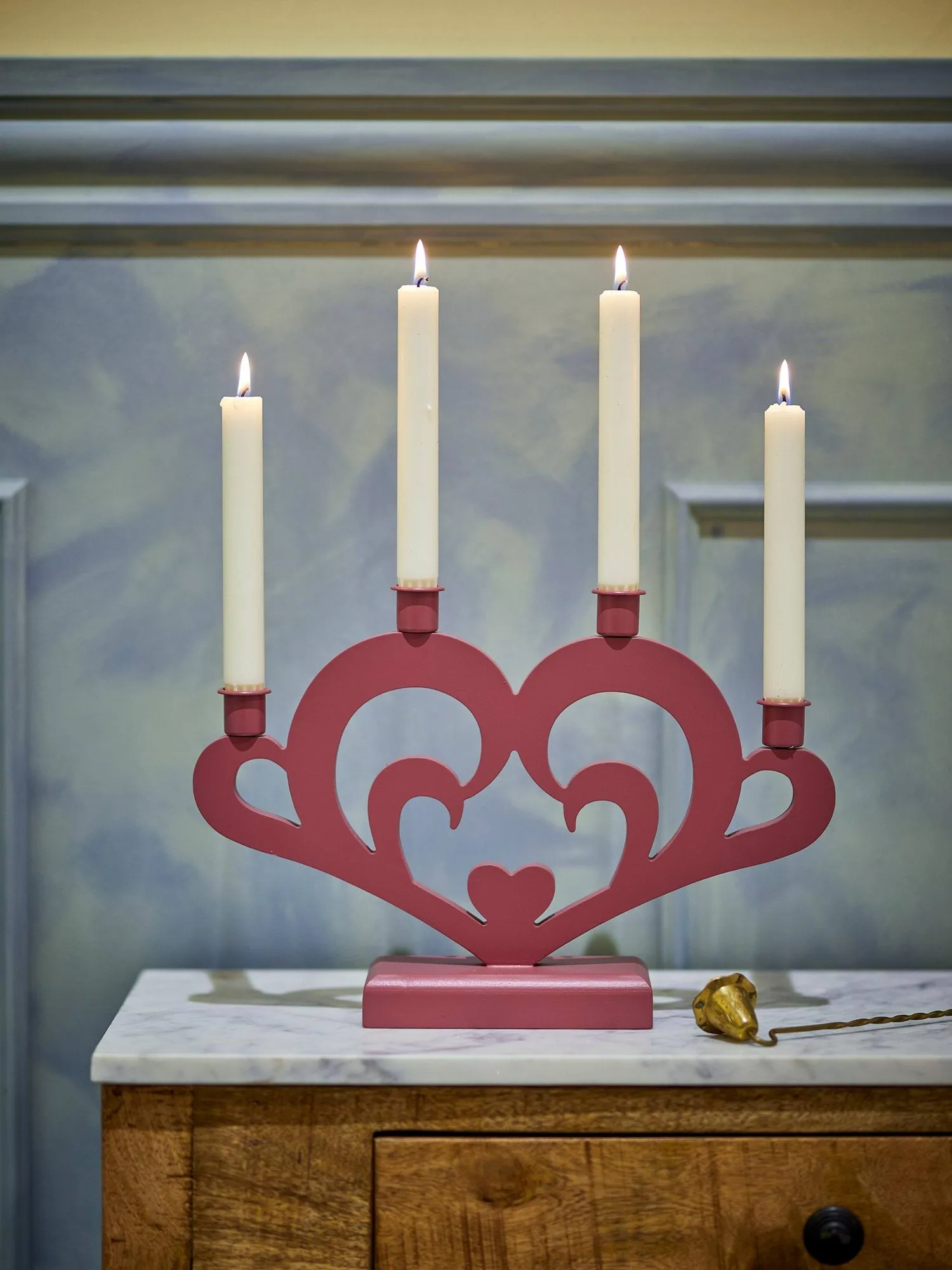 Salia Adventsleuchter, Rot, 36 cm Bloomingville