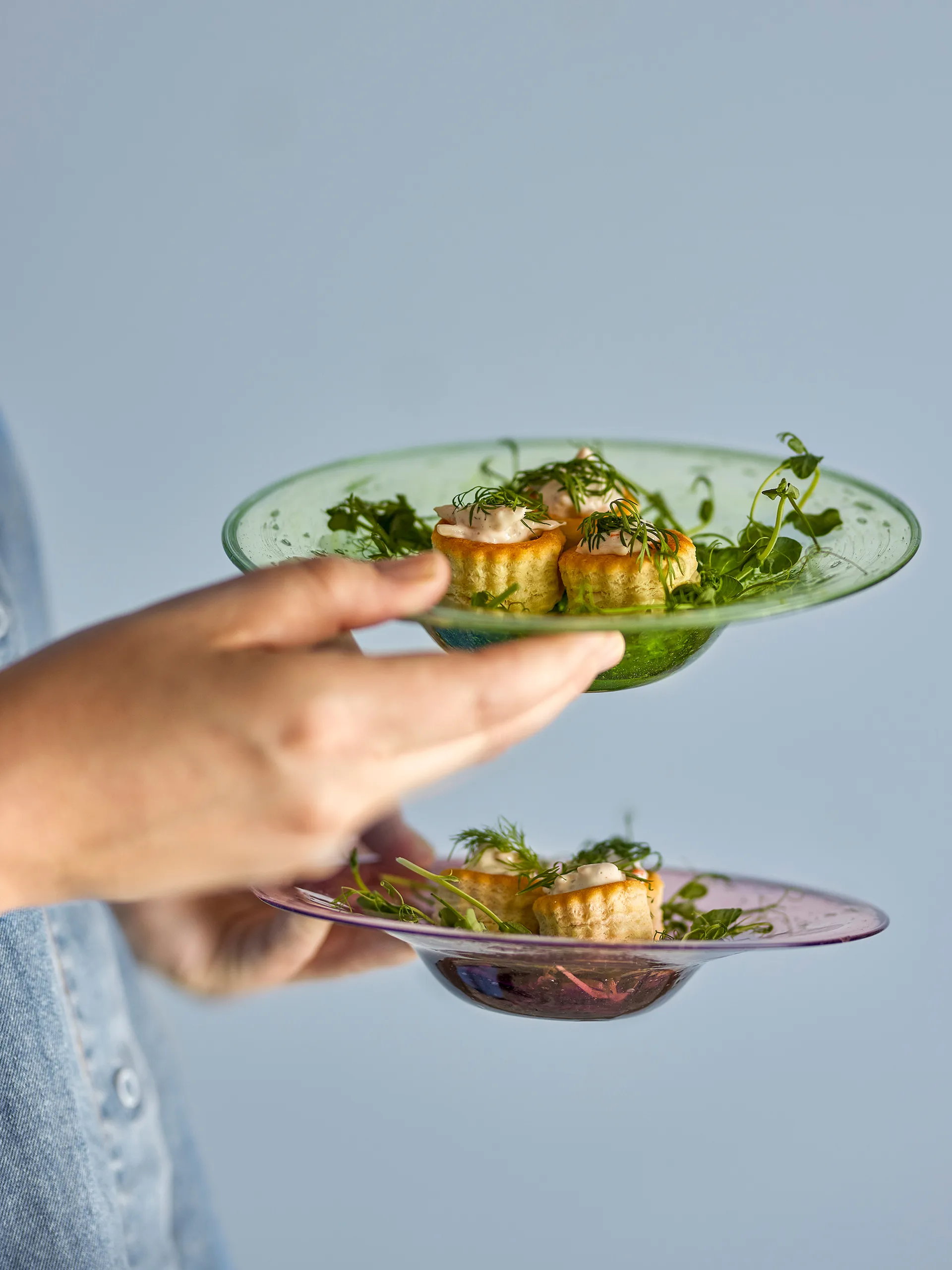 Sunil Dessertteller 2-teilig, Grün Bloomingville