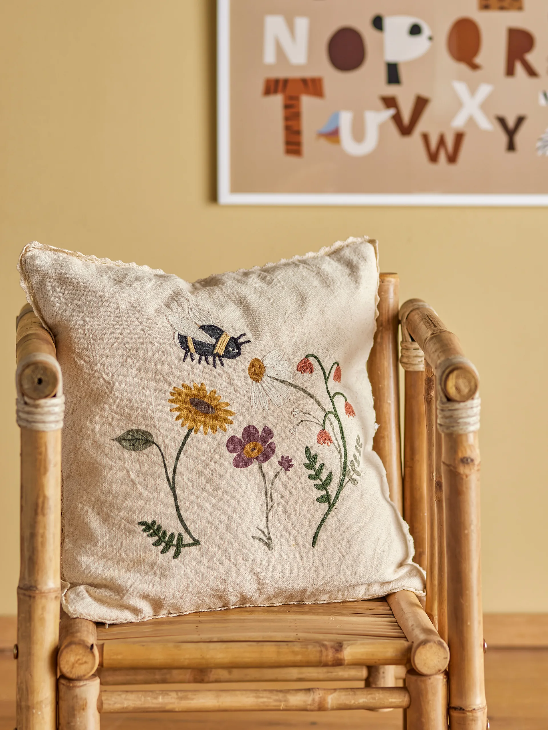 Tibbe Kissen 40x40 cm, Nature floral Bloomingville