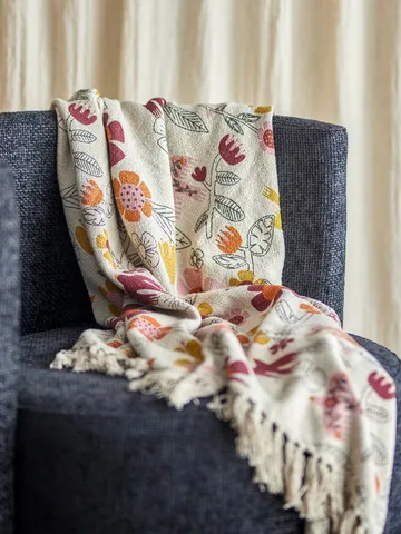 Vivielle Plaid - Multicolor, 160x130 cm - Bloomingville