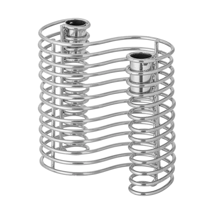 Wavela Kerzenhalter 15,5x14,5 cm - Silber - Bloomingville