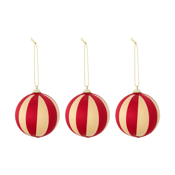 Wynn julkula - Rot, 3er-Pack, Ø8 cm - Bloomingville