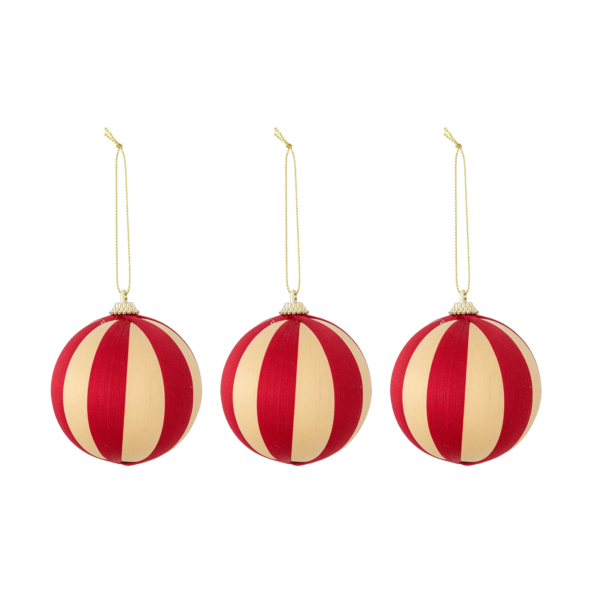 Wynn Weihnachtskugel, Rot, 3er-Pack, Ø8 cm Bloomingville
