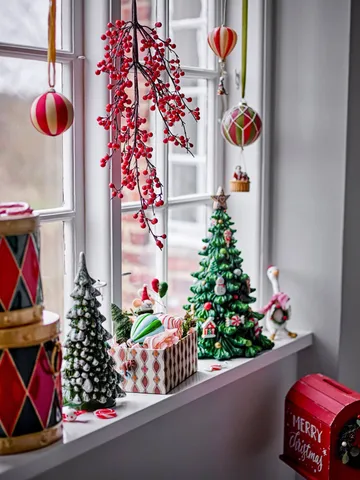 Wynn Weihnachtskugel - Rot, 3er-Pack, Ø8 cm - Bloomingville