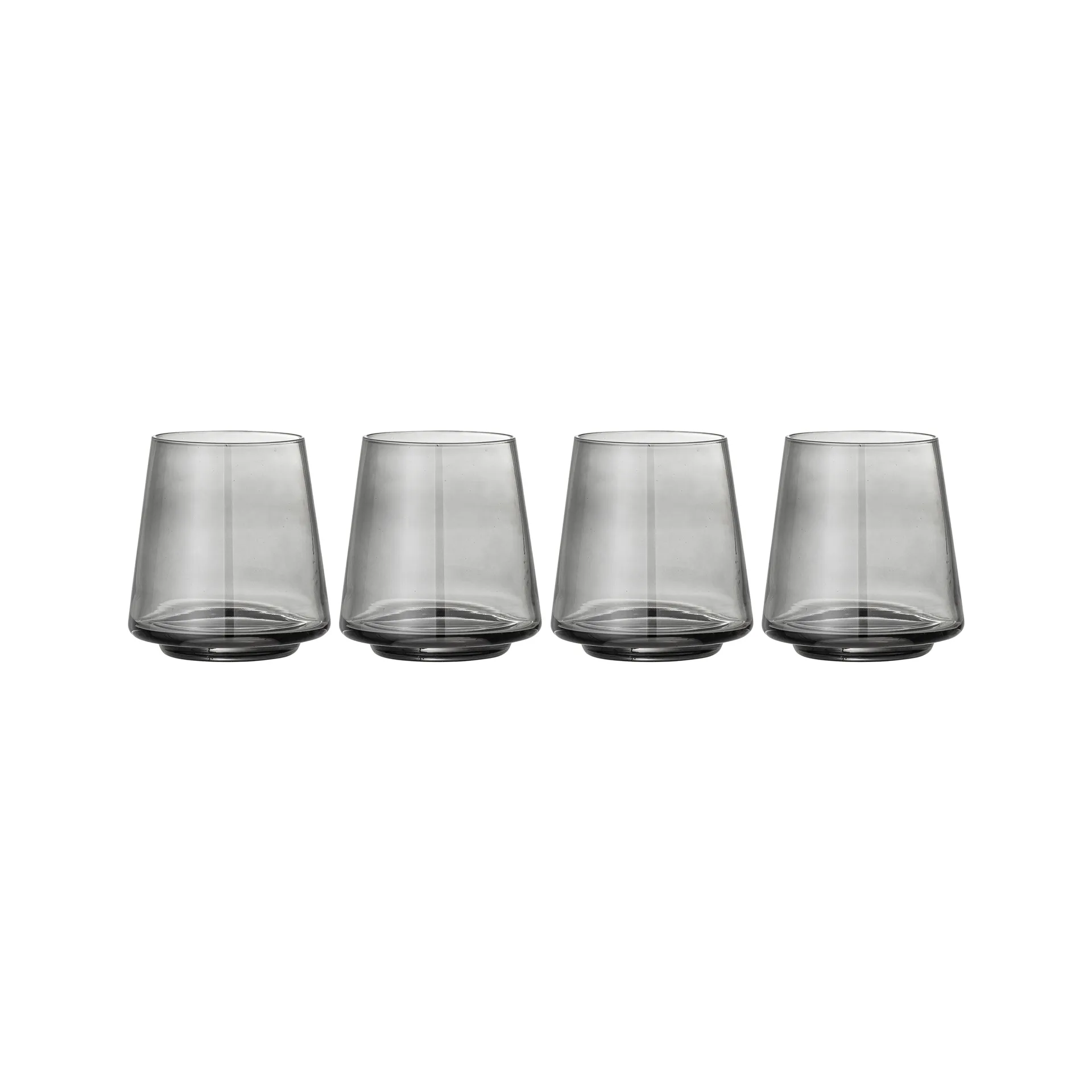 Yvette Wasserglas 33cl 4er Pack, Grau Bloomingville