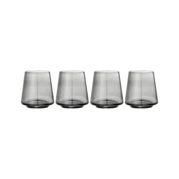 Yvette Wasserglas 33cl 4er Pack - Grau - Bloomingville