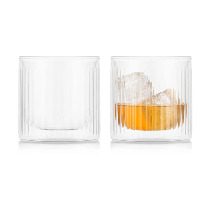 Douro Bar doppelwandiges Whiskeyglas 30 cl 2er-Pack, Klar Bodum