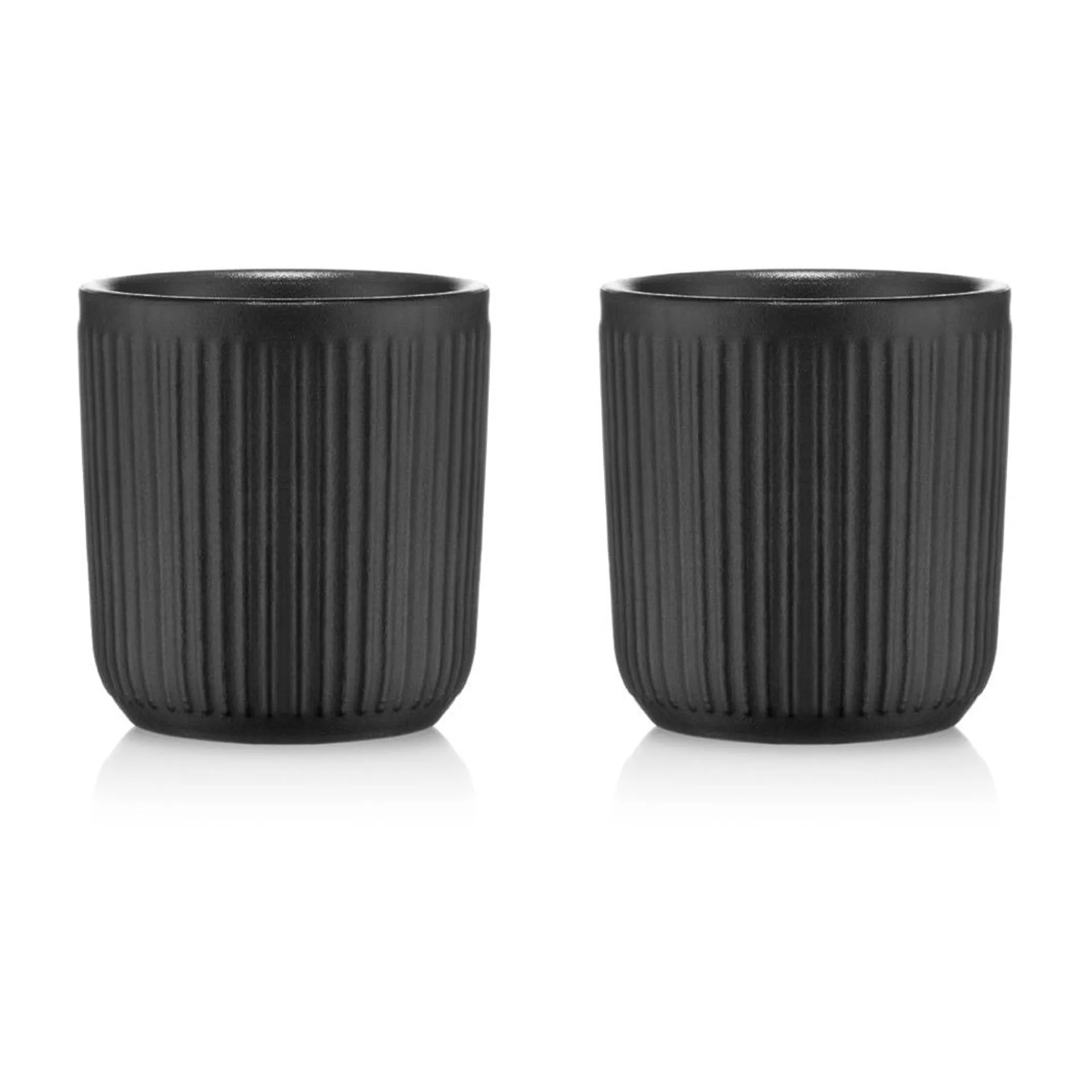 Douro doppelwandige Tasse 2er Pack 10cl, Schwarz Bodum