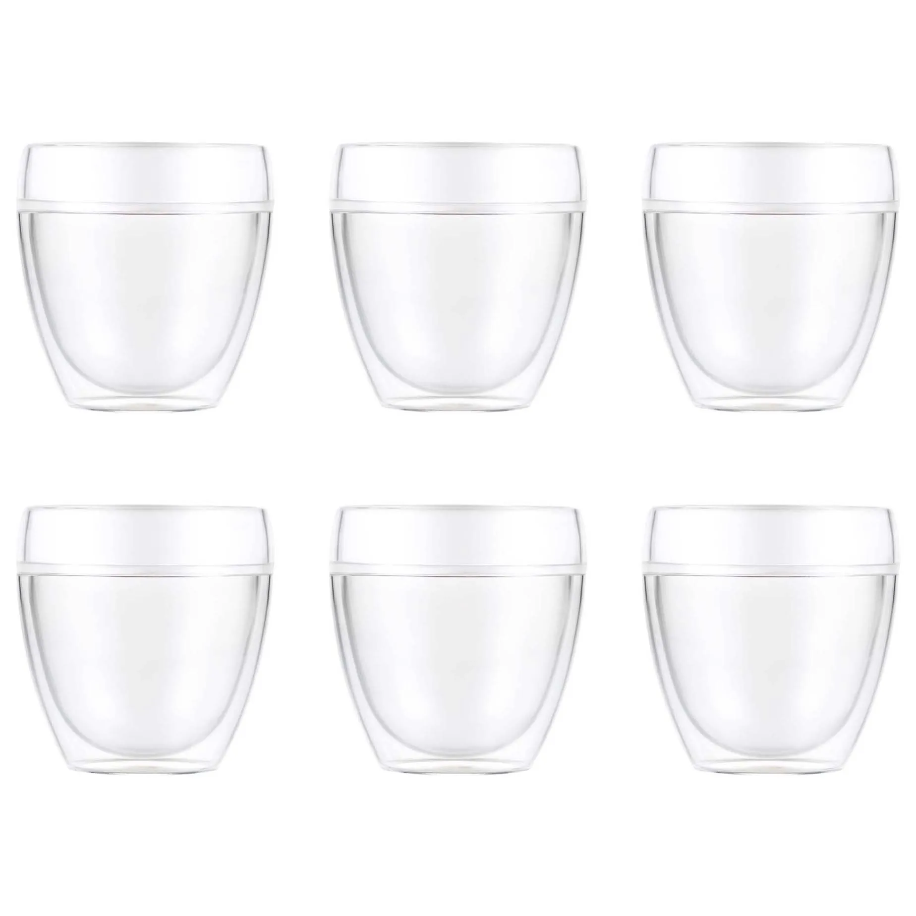Pavina Outdoor doppelwandiges Kunststoffglas 6er Pack, 25cl Bodum