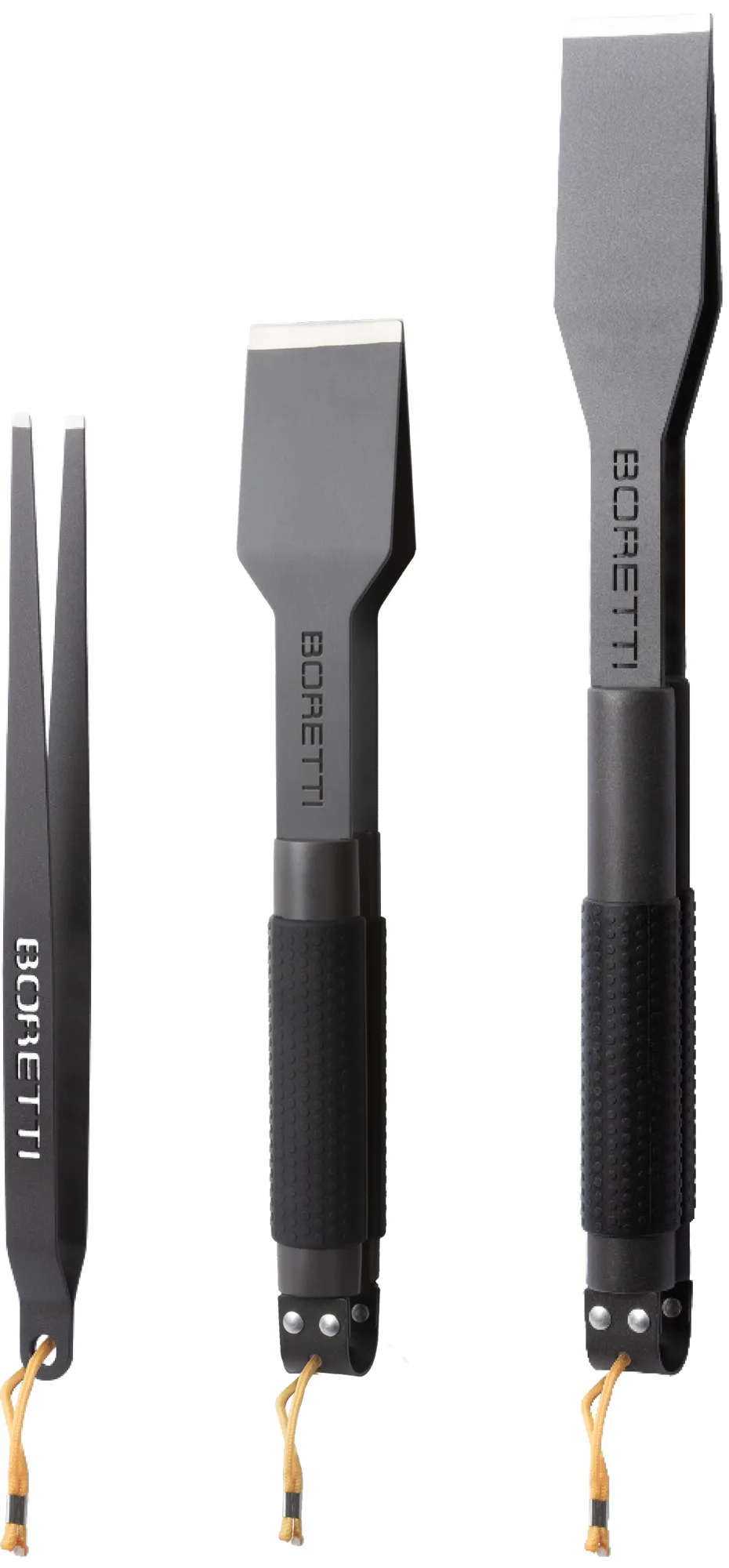 BBQ Grillset 3 Teile, Anthrazit Boretti