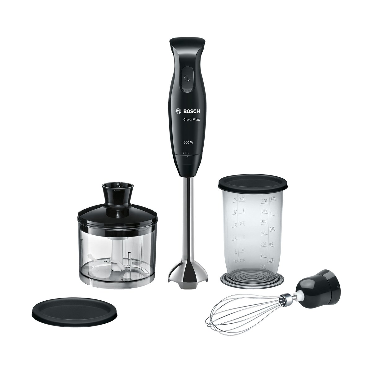 Bosch Bosch CleverMixx MSM2650B Stabmixer-Set 600W Schwarz-Anthrazit